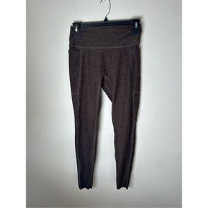 Curves n CombatBoots Heathered brown leggings sz medium